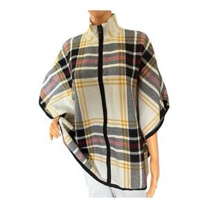 Womans Nicole Miller Plaid Ponch Dog Sweater Set -Size L/XL NWT